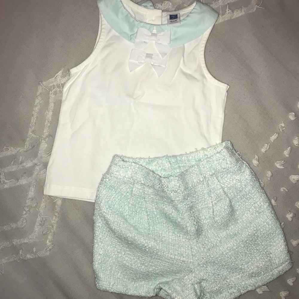 Janie & Jack Top and Shorts Set